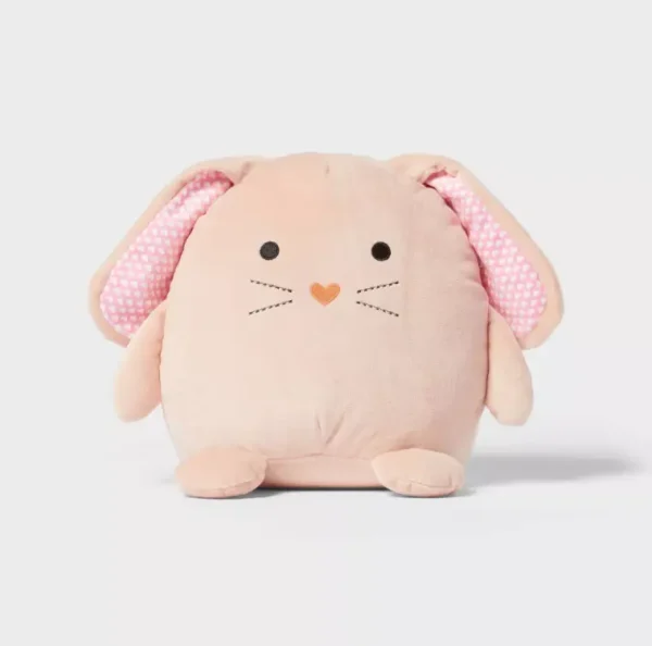 Pillowfort™ Bunny Kids' Mini Weighted Plush - Pink - Image 4