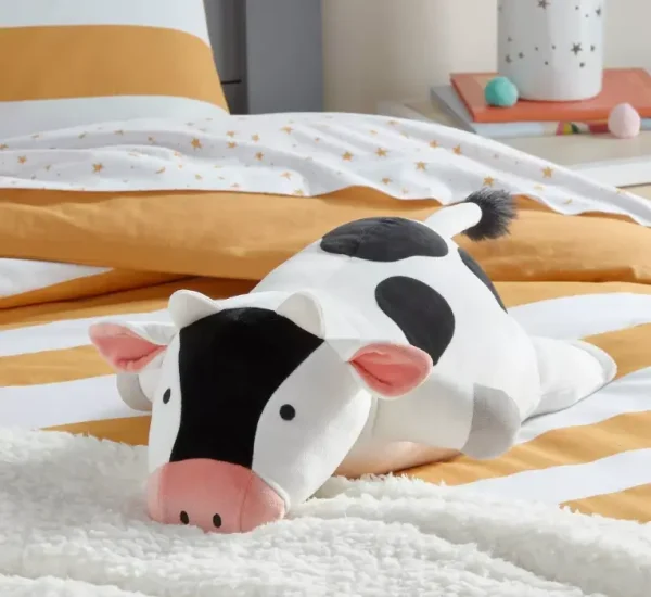 Pillowfort™ Cow Weighted Plush Kids' Throw Pillow - Black/White - Image 2