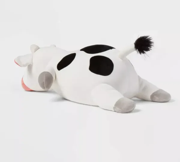 Pillowfort™ Cow Weighted Plush Kids' Throw Pillow - Black/White - Image 3