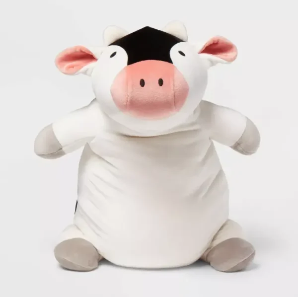 Pillowfort™ Cow Weighted Plush Kids' Throw Pillow - Black/White - Image 4